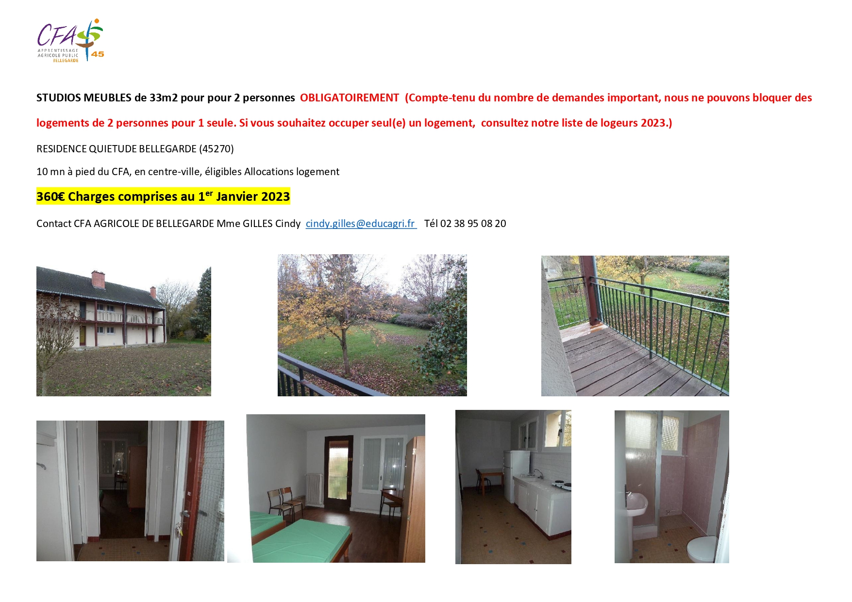 CFAAD45 STUDIOS MEUBLES de 33m2 pour 2 personnes V2023_page-0001